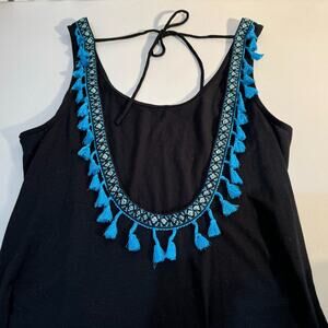 Xhilaration Swimsuit Coverup Juniors Size Large Tassels Boho Beach Pool Swim